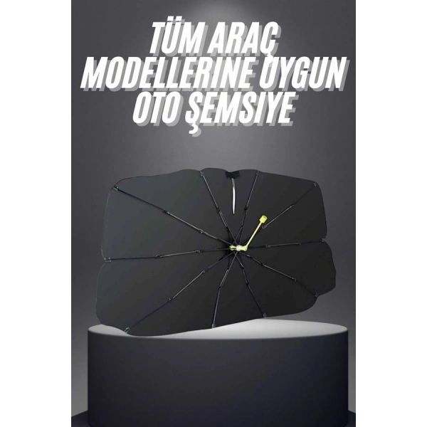 Yeni Nesil Tüm Araç Modellerine Uygun Oto Şemsiye Katlanabilir UV Işınlarına Karşı