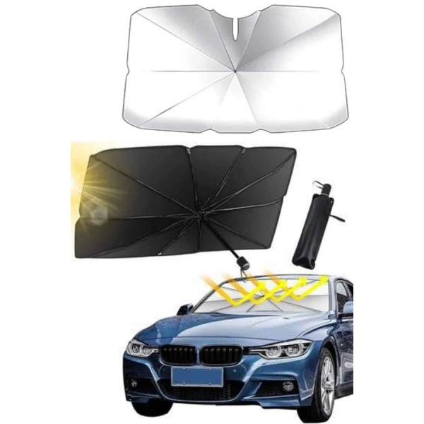Yeni Nesil Tüm Araç Modellerine Uygun Oto Şemsiye Katlanabilir UV Işınlarına Karşı