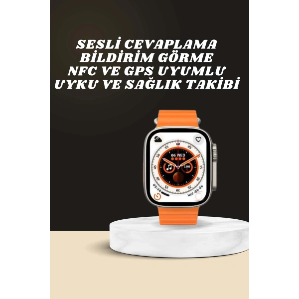 Yeni Nesil Ultra Akıllı Saat Adımsayar Uyku Takibi Nabız Sensörü