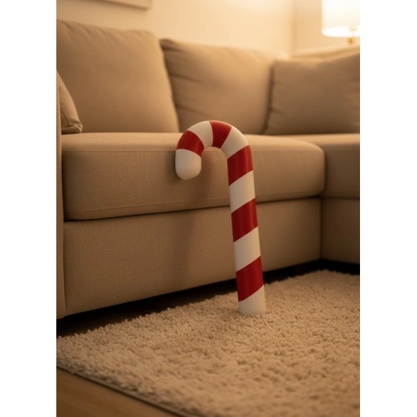 Yılbaşı Temalı Dekoratif Şeker Biblo Sıcak Salon Aksesuarı 13x34 cm