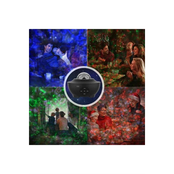 Yıldızlı gökyüzü Projektörü Uzaktan kumandalı Çocuklara Özel Şarjlı