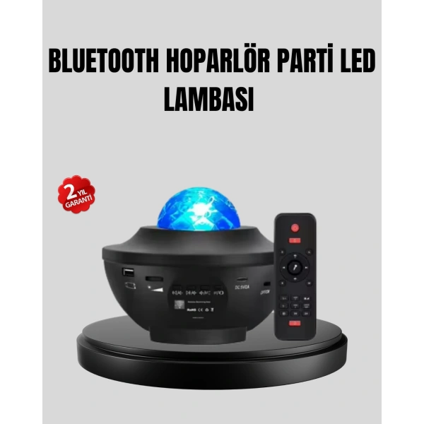 Yıldızlı Projektör Galaxy Efektli Ayarlanabilir Renkli Atmosfer Lambası