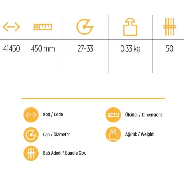 YKS 41460 Keser Sapı 45 cm