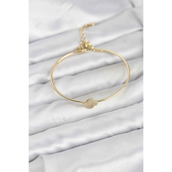 Yonca Model Gold Renk Kadın Bileklik