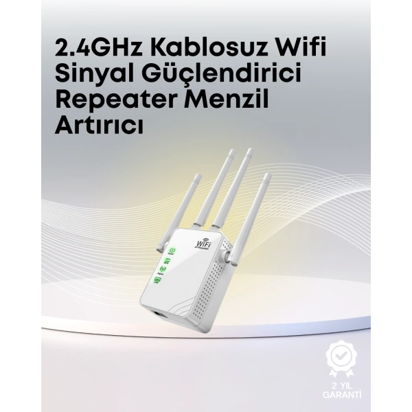 Yüksek Hızlı Parazit Önleyici WiFi Repeater Router