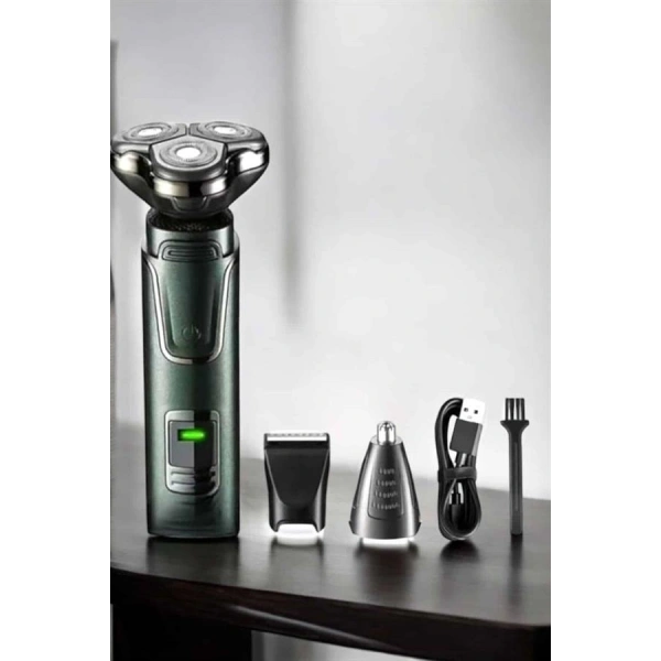 Yüksek Performanslı 3 Başlıklı Profesyonel Tıraş Makinesi