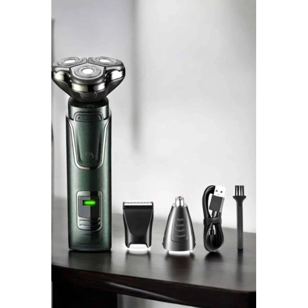 Yüksek Performanslı 3 Başlıklı Profesyonel Tıraş Makinesi