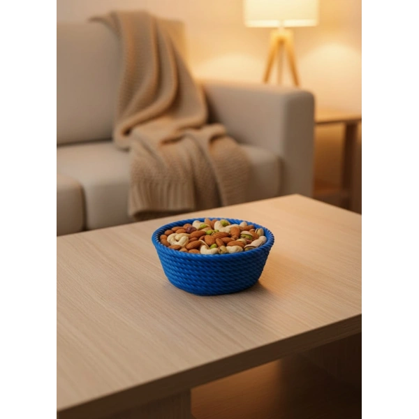 Yuvarlak Çerezlik Lacivert Şık Tasarım ve Kompakt Boyut