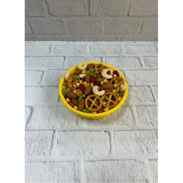 Yuvarlak Çerezlik Sarı Şık Tasarım ve Kompakt Boyut