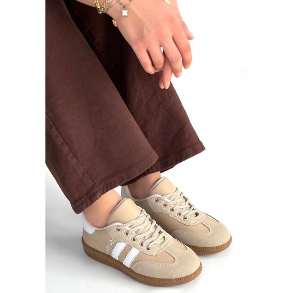 Zerti Bej Cilt Bağcıklı Spor Ayakkabı