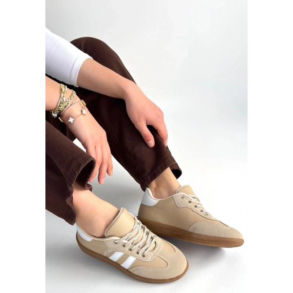 Zerti Bej Cilt Bağcıklı Spor Ayakkabı