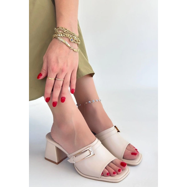 Ziva Bej Cilt Topuklu Terlik