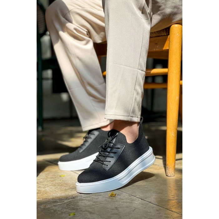 KB-116 Kuback Siyah Triko Bağcıklı  Günlük Erkek Ayakkabı