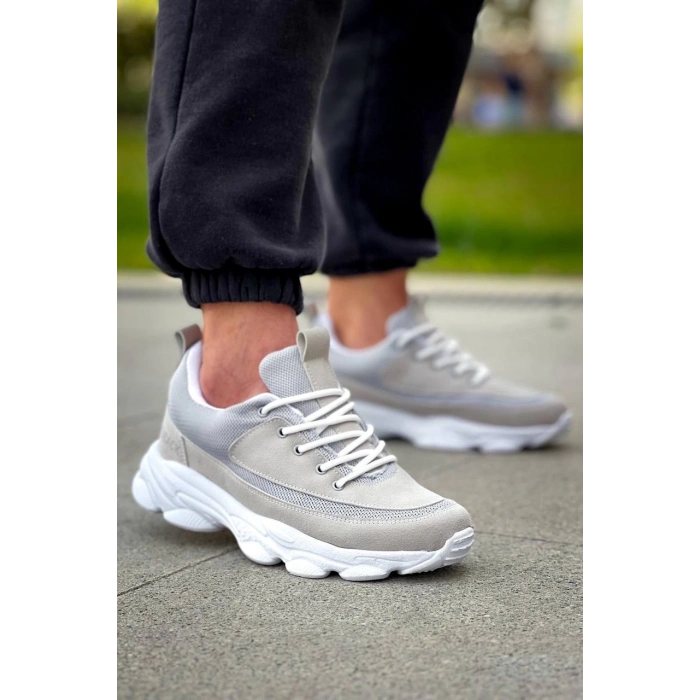 KB-707  Kuback Taş Süet Yüksek Taban Bağcıklı Günlük Erkek Ayakkabı