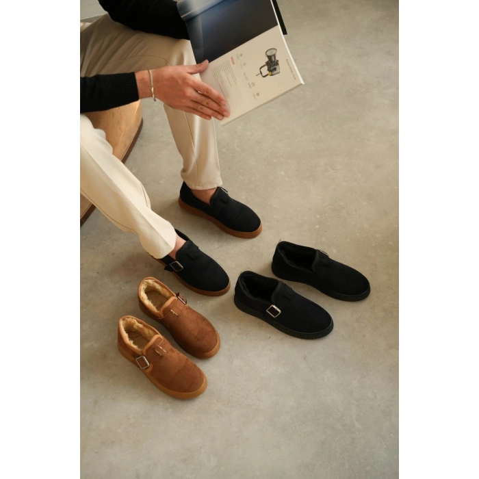 KB-KX1 Kuback Taba Kürklü Günlük Erkek Ayakkabı