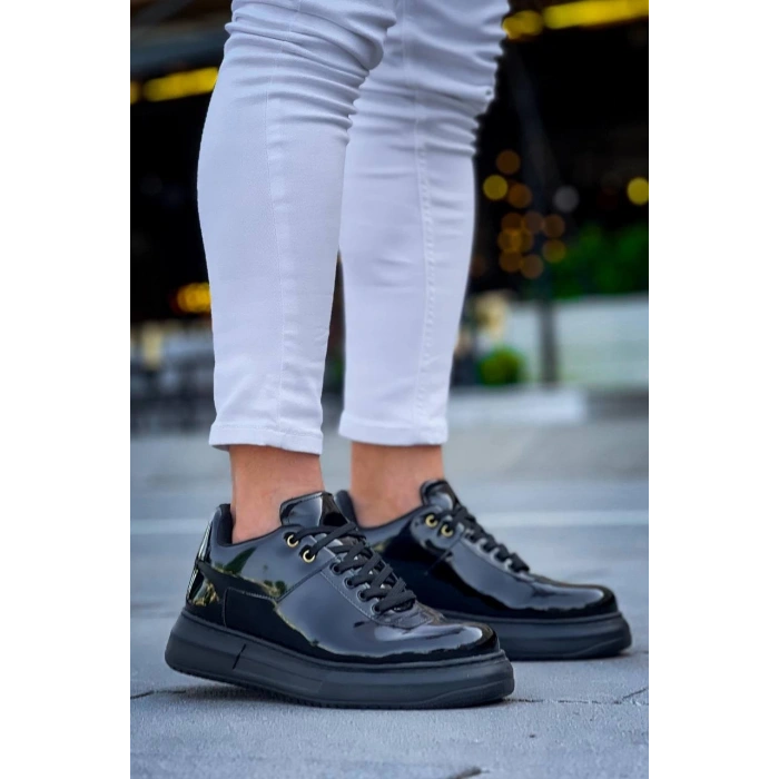 KB-X20 Kuback Kömür Rugan  Günlük Erkek Ayakkabı