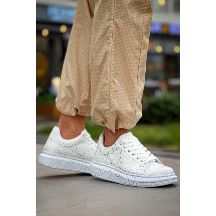 KB-X500  Kuback  Beyaz Silwer  Bağcıklı  Günlük Erkek  Ayakkabı