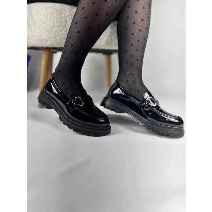 KB-ZN101 Kuback Kömür Rugan Günlük Kadın Babet