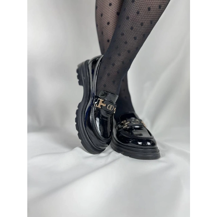 KB-ZN102 Kuback Kömür Rugan Günlük Kadın Babet