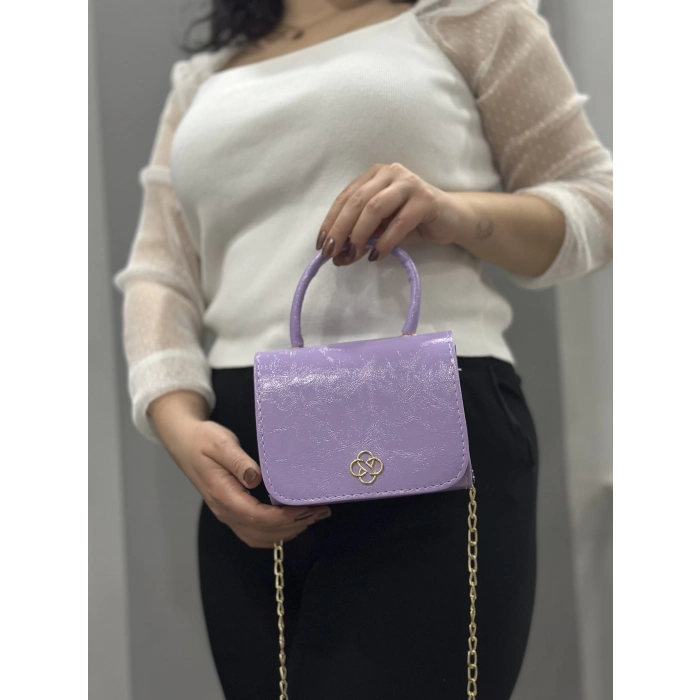 Lila cilt krash çanta