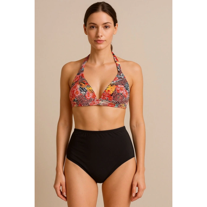 Minimal Desen Model Kadın Mayo