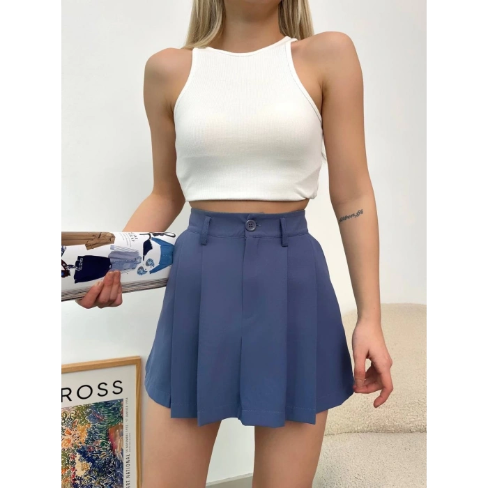 Pileli atlas mini etek s24820