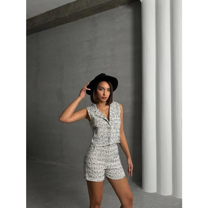 Yelekli şort takım