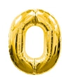 0 Rakamlı Folyo Balon Gold Renk  40 inç