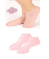 1 çift silikon jel topuk nemlendirici çorap ayak bakımı çatlama koruyucu krem çorabı