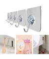 10'lu Şeffaf Kendinden Yapışkanlı Güçlü Askı Kancası, Banyo Mutfak Organizer, İz Bırakmaz Pratik Askı