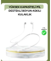 100 Saat Pil Ömrü Boyun Askılı Bluetooth Kablosuz Kulaklık