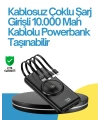 10000mAh Kablosuz ve Hızlı Şarj Destekli Powerbank – Taşınabilir Şarj Gücü