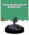 1080P 4 Kanallı Araç Kamerası GPS + WiFi + G Sensör Destekli