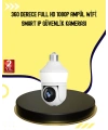 1080P Görüntü Kaliteli Wi-Fi Ampul Tipi Güvenlik Kamerası