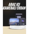 1080p Sürüş Kaydedici 2 İnç Araç Araba Ön İç Arka DVR IPS Ekran