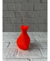 11 cm Turuncu Kalp Formlu Mini Vazo Estetik Dekoratif Obje