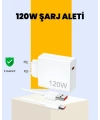 120 Watt Type C Hızlı Şarj Cihazı  Reno 4 5 6 Uyumlu
