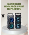1200 mAh Şarjlı LED Işıklı Bluetooth Hoparlör – FM Radyolu, Hafıza Kart Destekli