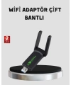 1200 Mbps Dual Band WiFi Adaptör – 5.8G & 2.4G Çift Antenli