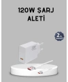 120W Süper Hızlı Şarj Adaptörü – Type-C Kablo Dahil, Yüksek Voltaj Korumalı
