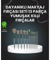13lü Fiber Kıllı Yumuşak Makyaj Fırçası Seti Taşınabilir ve Ergonomik Tasarım