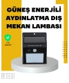144 LEDli Geniş Aydınlatma Alanına Sahip Güneş Enerjili Güvenlik Lambası