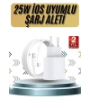 15/Pro/Pro Max 20W İOS Uyumlu Hızlı Şarj Aleti Adaptörlü Beyaz