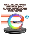 15W Hızlı Kablosuz Şarj Destekli Çok Fonksiyonlu Akıllı Masa Lambası