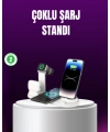 15W Hızlı Şarj Destekli 4’ü 1 Arada Kablosuz Şarj İstasyonu