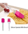 2'li Silikon Pasta - Börek - Poğaça Yağ Fırçası ve Spatula Seti