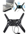 2 Fanlı Notebook Soğutucu Portatif Katlanabilir Laptop Soğutucu Fan Usbli Stand Bilgisayar Fanı