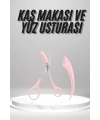 2li Kaş Bakım Seti Taraklı Kaş Makası Ve Kaş Usturası Kaş Şekillendirici