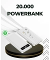 20.000mAh Taşınabilir Powerbank PD Teknolojili Çift USB Çıkışlı