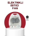 2000W Taşınabilir Elektrikli Fanlı Isıtıcı – Hızlı Isınma, Kompakt Boy